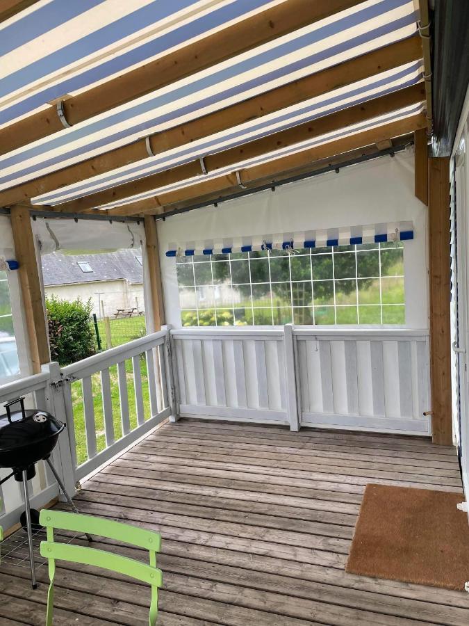 Mobil-Home 4/6 Personnes , Terrasse Couverte ,Piscine Chauffee . Biville-sur-Mer Exteriör bild